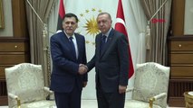 Cumhurbaşkanı Erdoğan, Libya Ulusal Mutabakat Hükümeti Başkanlık Konseyi Başkanı Fayez Al Saraj'ı...