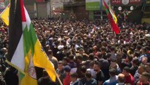 مئات الفلسطينيين يشيعون بنابلس الشهيدين رائد حمدان وزيد نوري