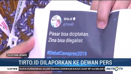 Tirto.id Dilaporkan ke Dewan Pers