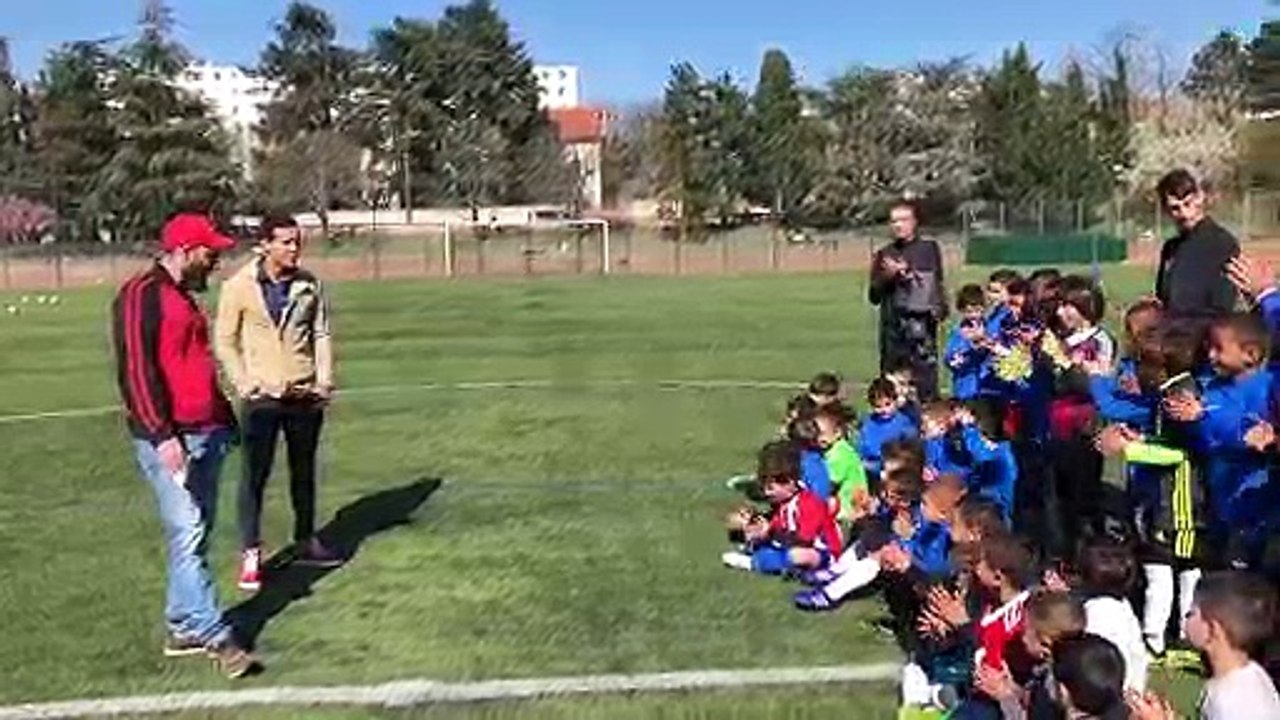 Mehdi Zeffane avec nos jeunes et éducateurs