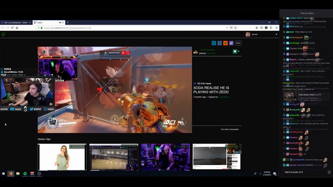 Fortnite Shroud Reacts to Random Twitch Clips From Chat