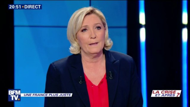 Marine Le Pen veut arrêter de prendre aux pauvres pour donner aux très riches #LaCriseEtApres