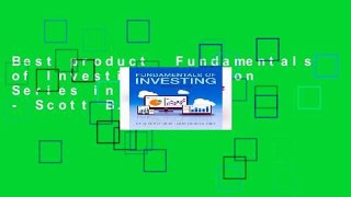 Best product  Fundamentals of Investing (Pearson Series in Finance) - Scott B. Smart