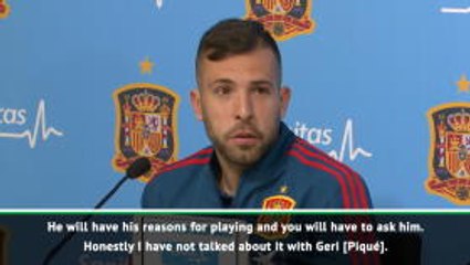 It is Pique's decision to play for Catalonia - Jordi Alba