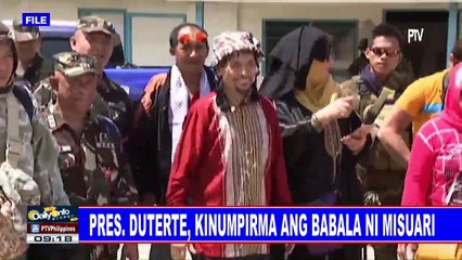 Pres. #Duterte, kinumpirma ang babala ni Misuari