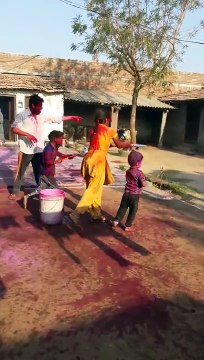 Happy holi and celebrate with family