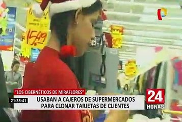 Miraflores: detienen a cajeros de supermercados que clonaban tarjetas de clientes