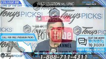 Washington vs. North Carolina 3/24/2019 Picks Predictions