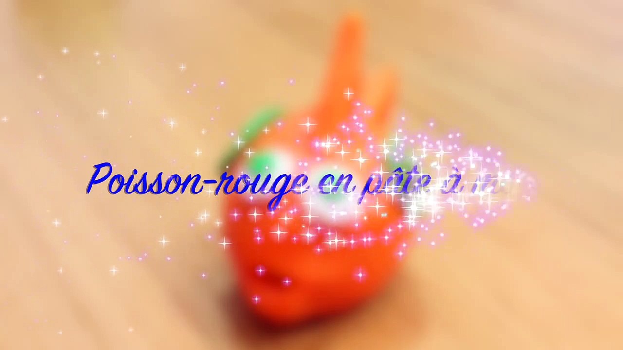 Poisson rouge en pâte à modeler | how to make playdoh fish | by hooplakidz français