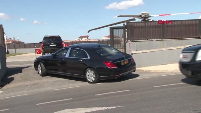 İstanbul-Cumhurbaşkanı Erdoğan Helikopterle Miting Alanına Geldi