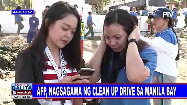 AFP, nagsagawa ng clean up drive sa Manila Bay