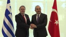 Antalya Dışişleri Bakanı Mevlüt Çavuşoğlu, Yunanistan Dışişleri Bakanı Georgios Katrougalos ile...