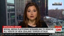 Cristina Alesci speaks on Social Media platforms scrambling to remove all videos of New Zealand terror attack. #NewZealand #Breaking #News #SocialMedia #Facebook @CristinaAlesci #CNN