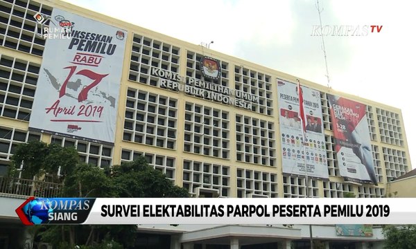 Survei Elektabilitas Parpol Litbang Kompas, Hanya 4 Parpol Lolos Langsung Ambang Batas