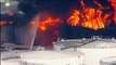 L'incendie de la raffinerie à Deer Park aux Etats Unis vu d'hélicoptère