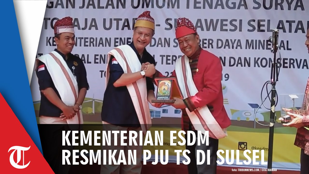 Kementerian ESDM Resmikan PJU Tenaga Surya di 40 Titik di Toraja Utara