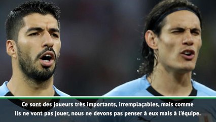 Uruguay - Tabarez : "Suarez et Cavani sont irremplaçables"