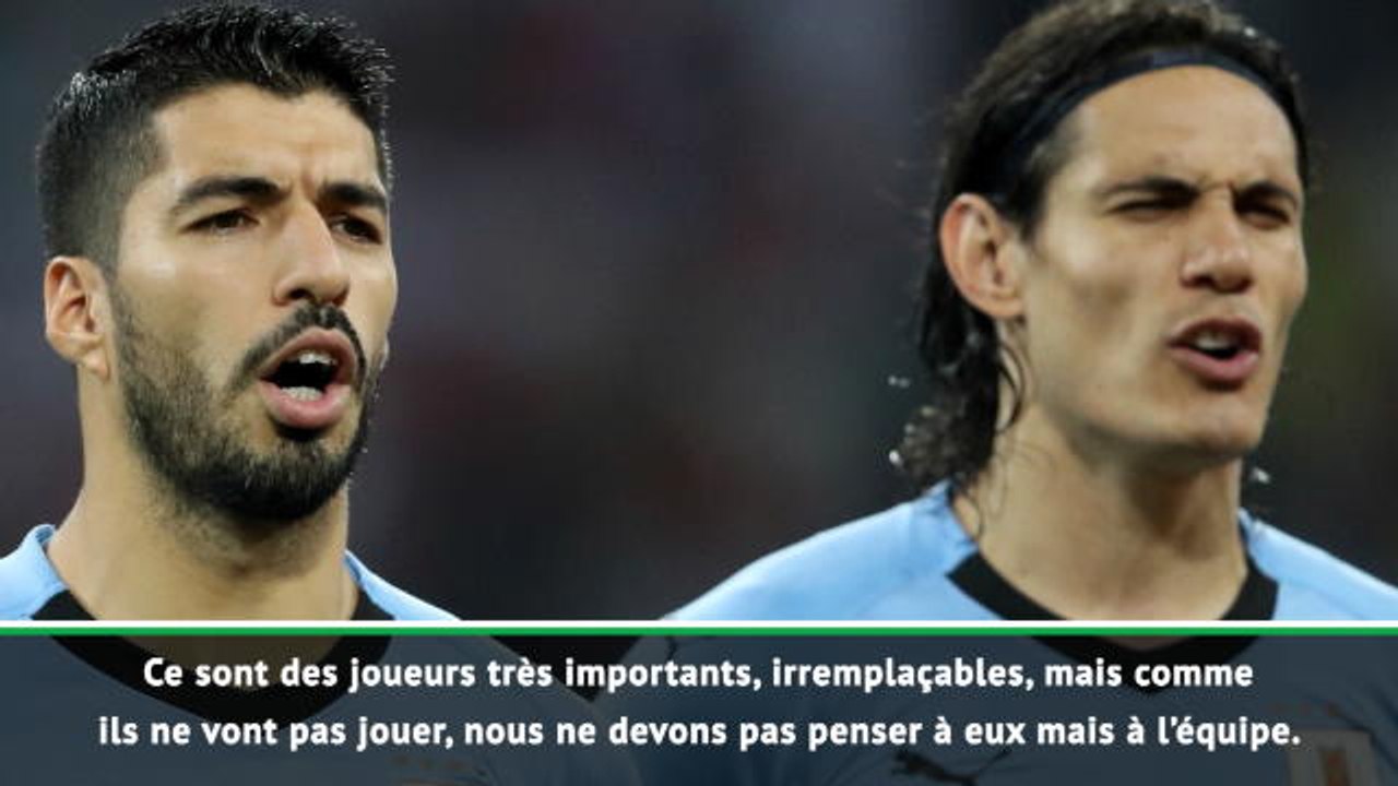 Uruguay - Tabarez : "Suarez et Cavani sont irremplaçables"