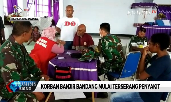 Pascabanjir Bandang Sentani, Korban Banjir Mulai Terserang Penyakit