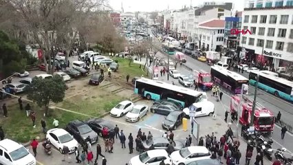 Beyazıt'ta Özel Halk Otobüsü Kazası Çok Sayıda Yaralı Var