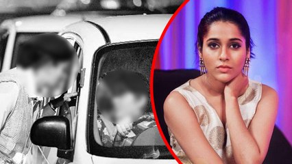 சாலையில் சென்றவர் மீது கார் ஏற்றி விபத்து ஏற்படுத்திய நடிகை ரஷ்மி கவுதம்- வீடியோ