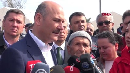 Denizli-İçişleri Bakanı Soylu Deprem Bölgesinde-2