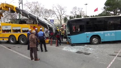 Kazaya Neden Olan Otobüs Kaldırıldı