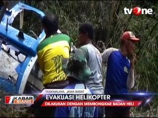 Helikopter Jatuh di Tasikmalaya Dibongkar Sebelum Dievakuasi