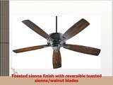 4260544 Alton 5Blade Ceiling Fan with Reversible Blades 60Inch Toasted Sienna Finish