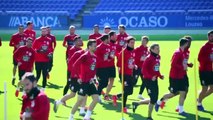 Entrenamiento del Deportivo de la Coruña en Riazor