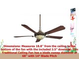 MinkaAire F900BCW Cristafano 68 Ceiling Fan with Lights Belcaro Walnut