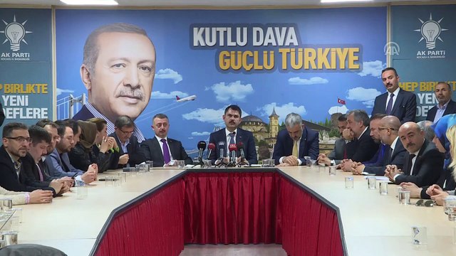 Çevre ve Şehircilik Bakanı Kurum: Kentsel dönüşümü şehir bazında strateji planı yaparak gerçekleştirmek istiyoruz - KOCAELİ