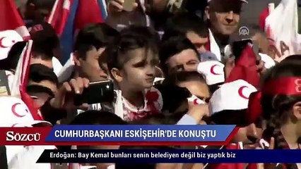 Erdoğan Bay Kemal bunları senin belediyen değil biz yaptık biz