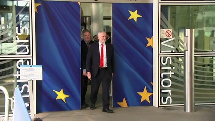 Corbyn speaks after 'constructive discussions' with Barnier