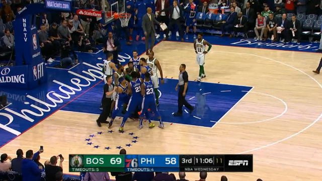 لقطة: كرة سلة: إمبيد يقود سفنتي سيكسرز للفوز على سيلتيكس