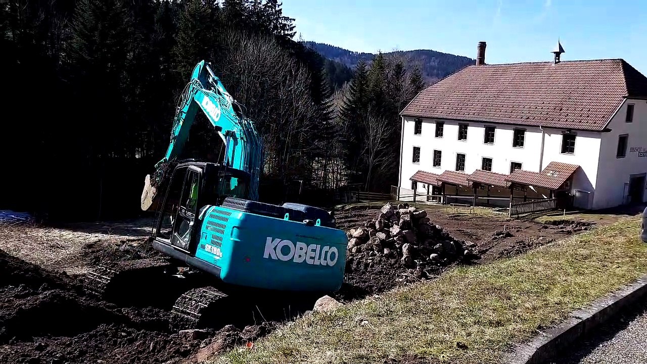 Début des travaux d'extension du musée du textile à Ventron.