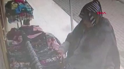 Kocaeli Mağaza Önündeki Etekleri Çalan Kadın Kameradan Yakalandı