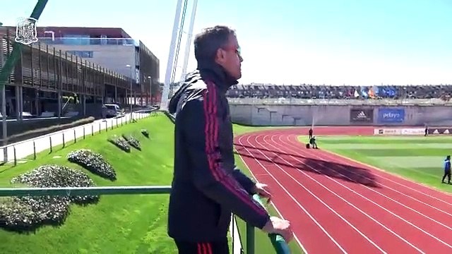 Así ve Luis Enrique el fútbol desde el andamio de Las Rozas