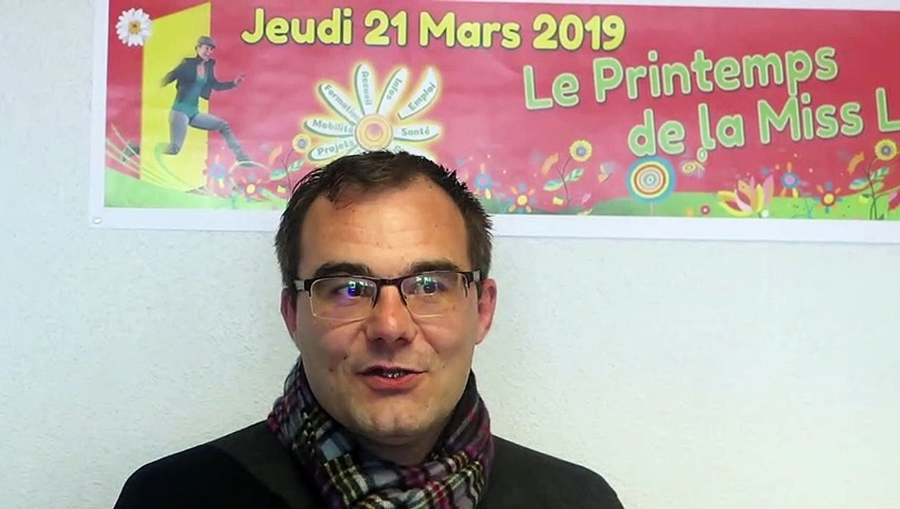 Julien Pierrel présente le dispositif  "Garantie jeunes" de la Mission locale