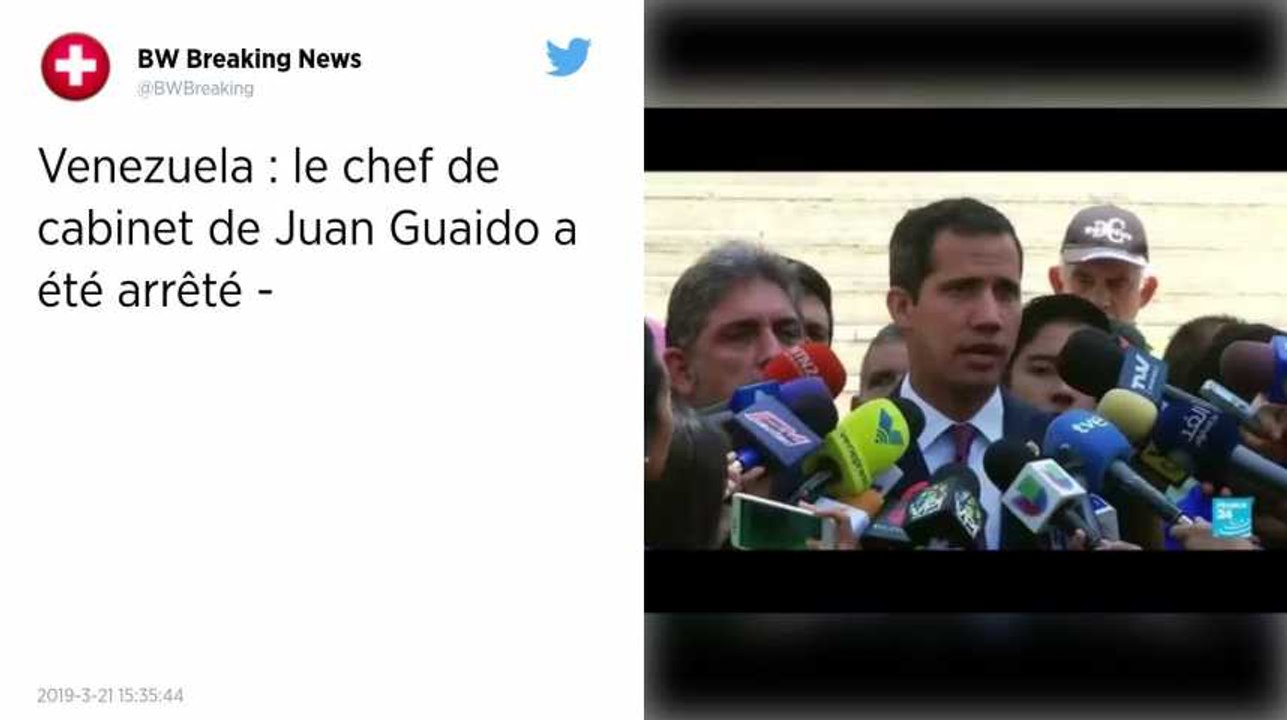Venezuela : le bras droit de Guaido arrêté par les services de renseignement