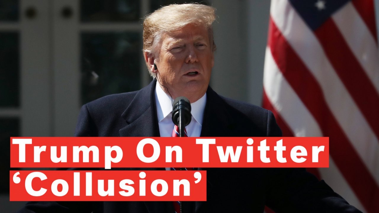 Watch: Trump Says There's 'Collusion' Involving Social Media Companies Against Conservatives