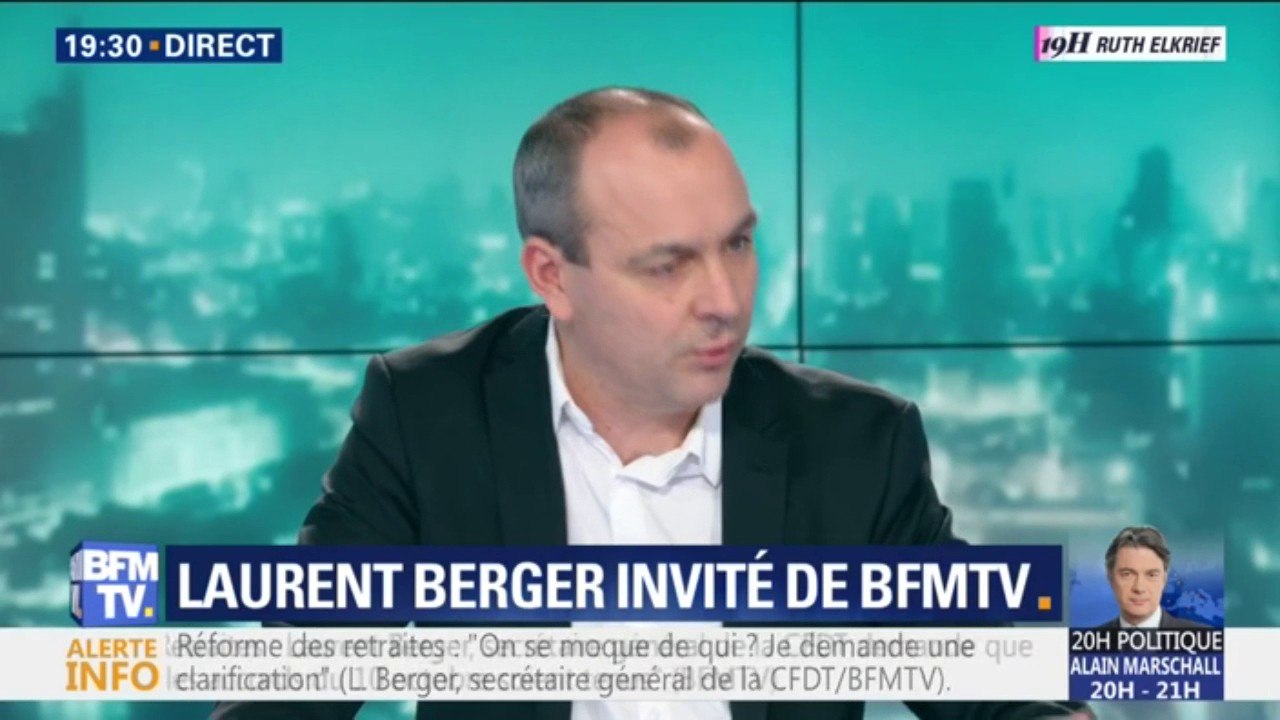 Violences à Paris: le secrétaire général de la CFDT Laurent Berger estime qu'"il ne faut pas transiger"