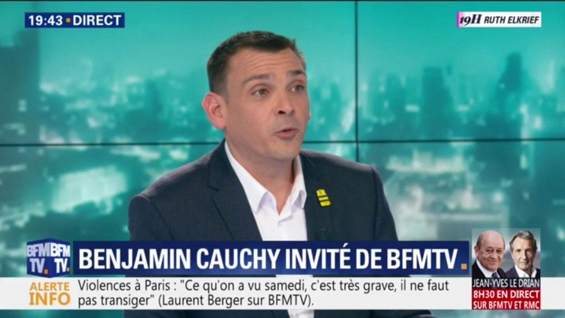 Européennes 2019: le gilet jaune Benjamin Cauchy annonce qu'il va  s'associer à la liste de Nicolas Dupont-Aignan - Vidéo Dailymotion