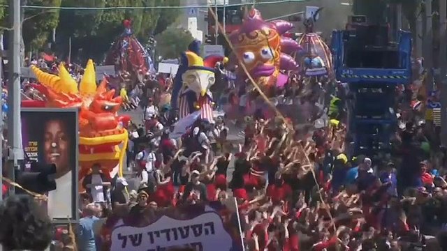 Карнавальное празднование Пурима в Израиле