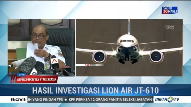 KNKT Bantah Rekaman CVR Lion Air JT-610 Bocor