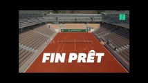 Les images du nouveau court Simonne-Mathieu de Roland-Garros