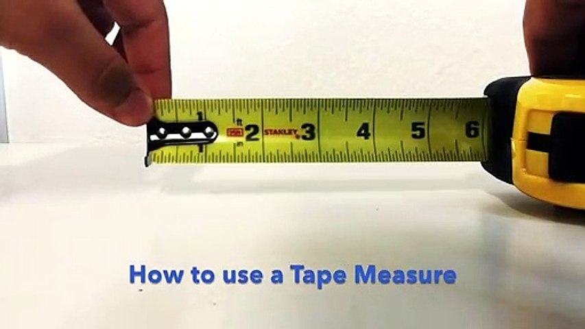 How to use a measuring tape - video Dailymotion