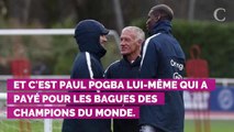 PHOTOS. Paul Pogba offre une bague ultra bling-bling aux champions du monde