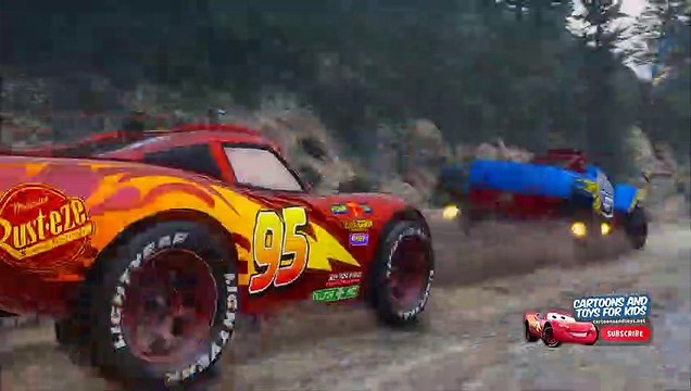 HOT WHEELS CARS CARS 3 DIRT RACE (Cars 3 Lightning Mcqueen)