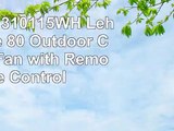 Kichler 310115WH Lehr White 80 Outdoor Ceiling Fan with Remote Control